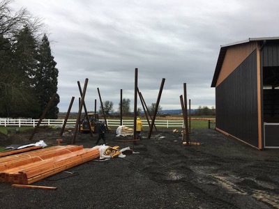 30x40 barn under construction