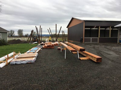 30x40 barn under construction