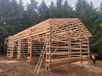 3 bay shop, under construction