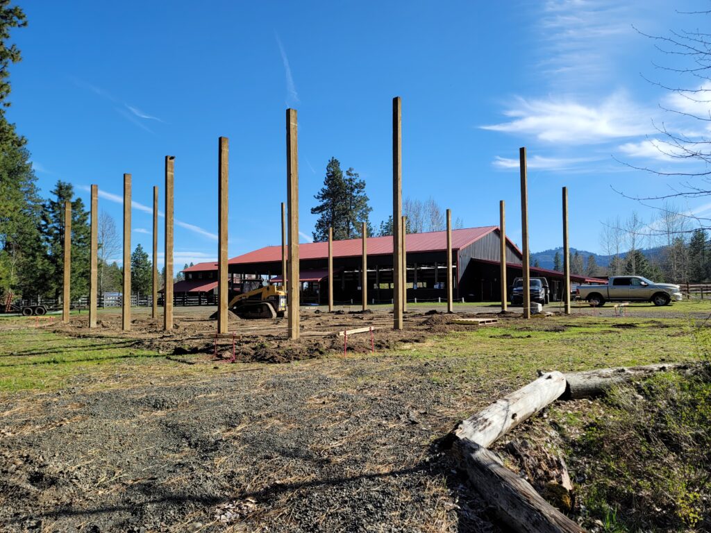 Pole Building in progress