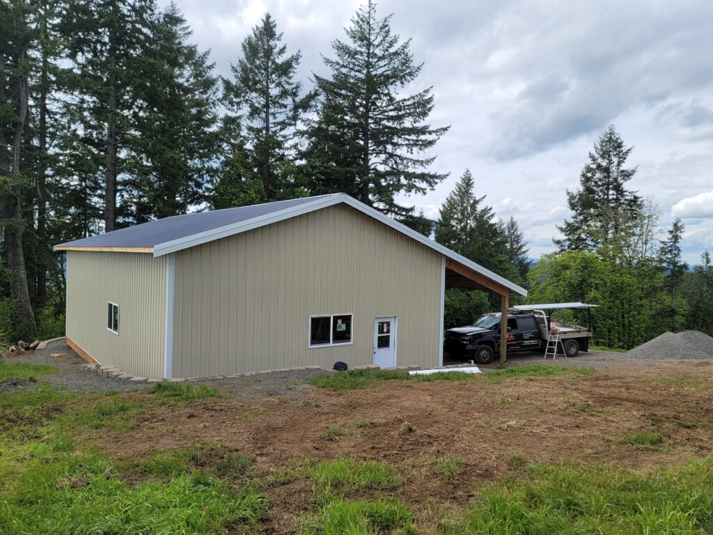 Finished insulated shop